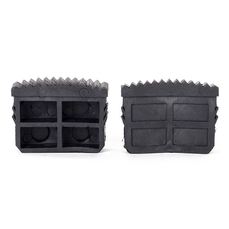 2pcs Black Rubber Replacement Step Ladder Feet Non Slip Ladd