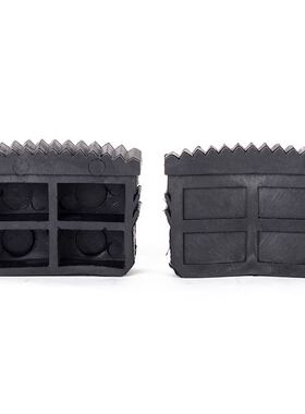 2pcs Black Rubber Replacement Step Ladder Feet Non Slip Ladd