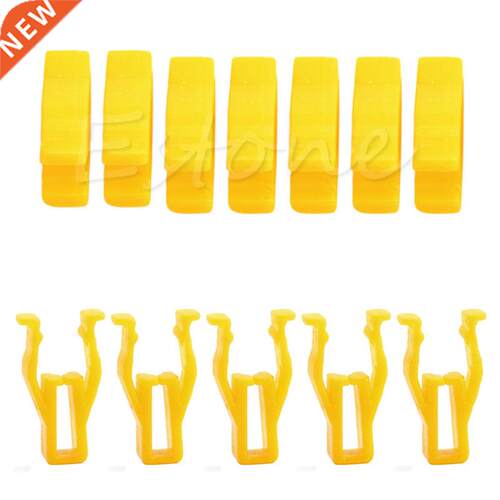 20Pcs Auto Car Yellow Plastic Rivet 8mm Hole Hood Prop Rod S