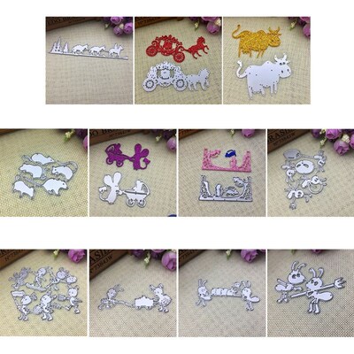 Cattle Metal Cutting Dies Stencil Scrapbooking DIY Album Sta