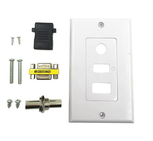 HDMI VGA 3.5mm Audio Pass Through Component Composite Wall F