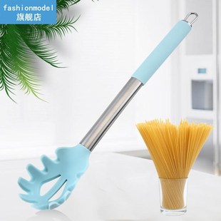 1 pc Spoon Pasta Silicone-Headed Scoop Noodles Spoon Pasta L