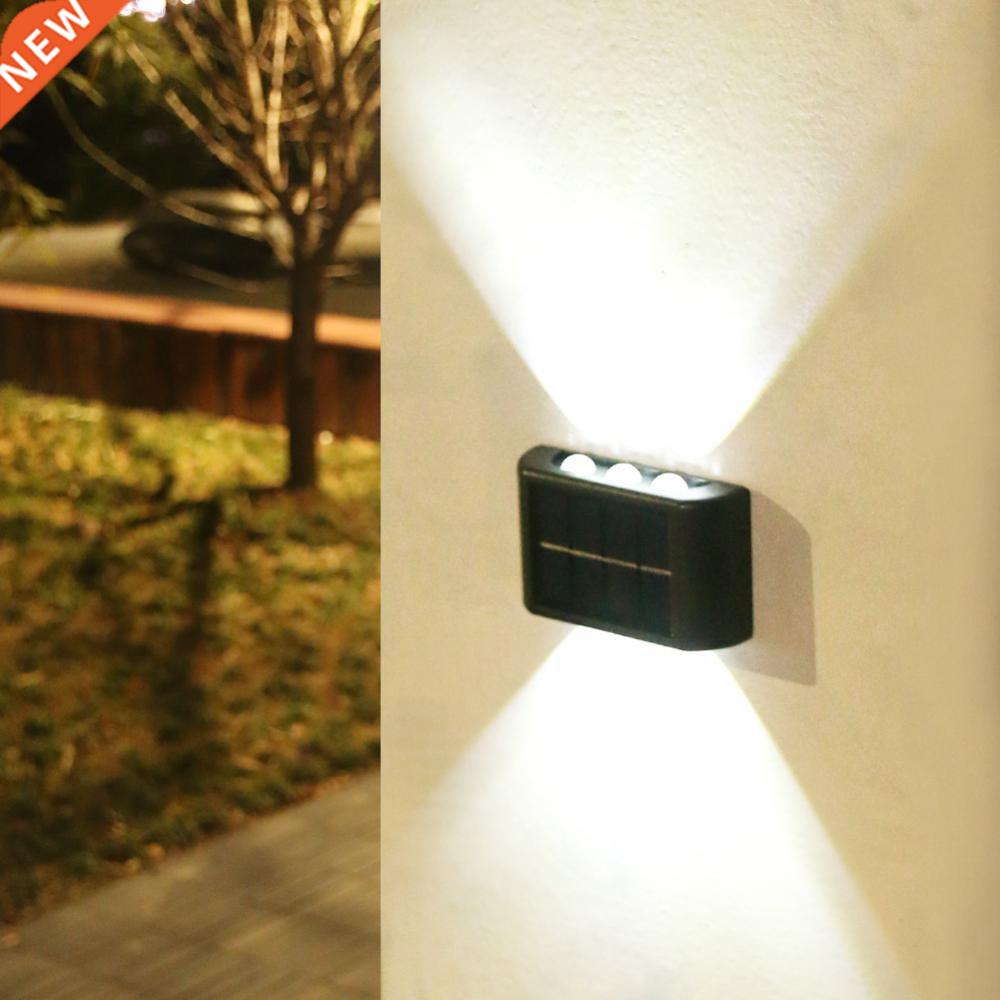 Solar Wall Lamps Fence Up Down LED Lamp Bulb Outdoor IP65 Wa