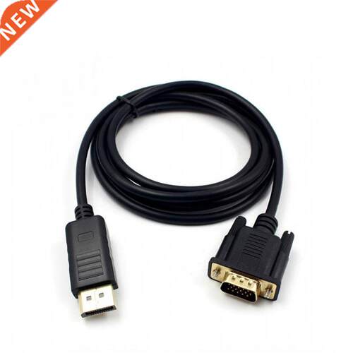 1080P DisplayPort DP To VGA 1.8m Cable Male To Male Displayp