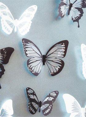 18Pcs Crystal 3D Butterflies DIY home decor wall stickers fo