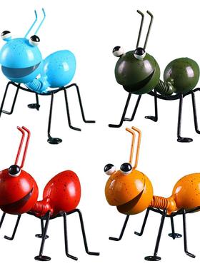 Cute Metal Ant Garden Decoration Insect Wall Art 3D Sculptur