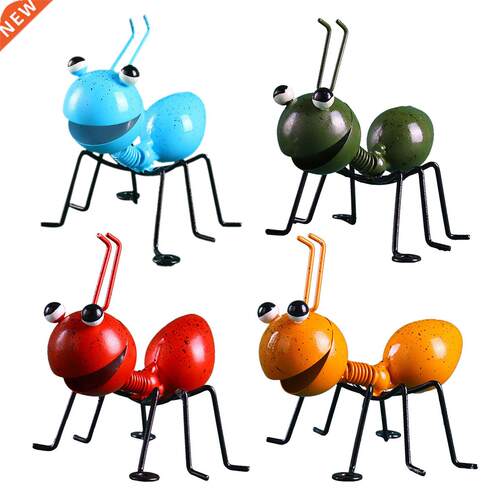 Cute Metal Ant Garden Decoration Insect Wall Art 3D Sculptur
