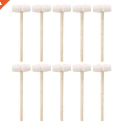 10 Pcs Wooden Hammers Toys for Chocolate Breakable Heart Mn