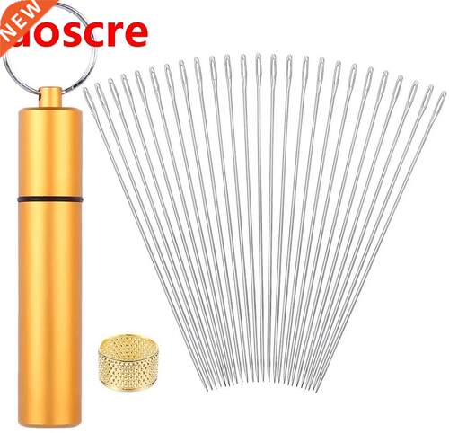 27 PCS Beading Needles, Long Straight Beading Thread Needles