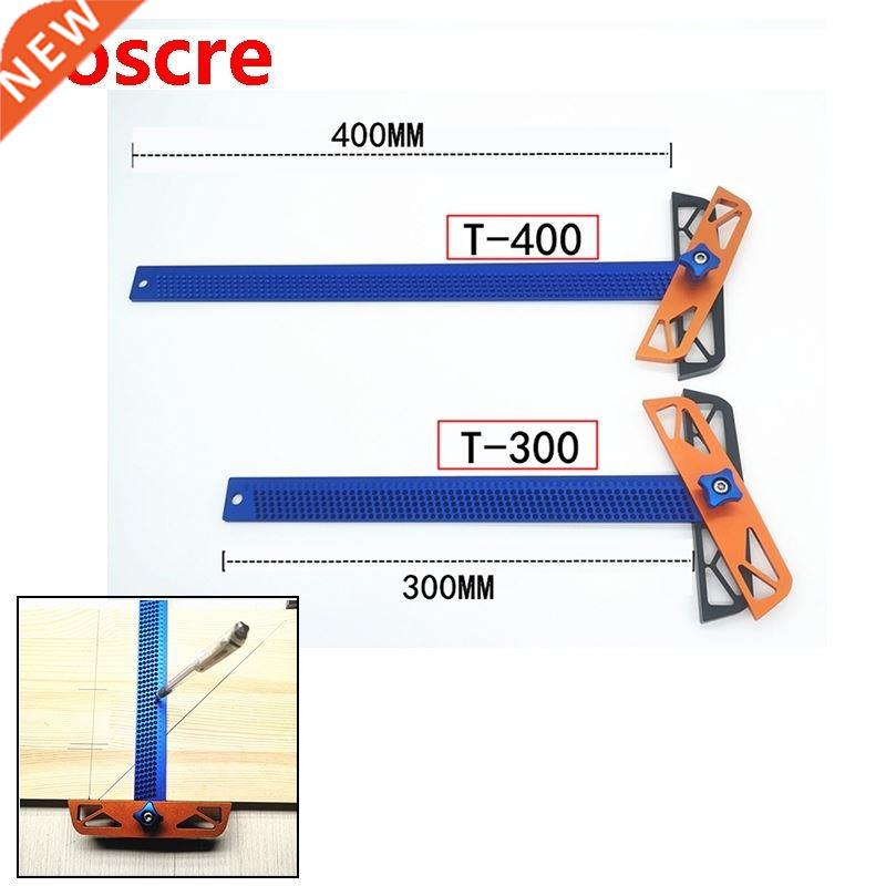 Woodworking Hole Scriber Ruler T-type Crossed Ruler Aluminum