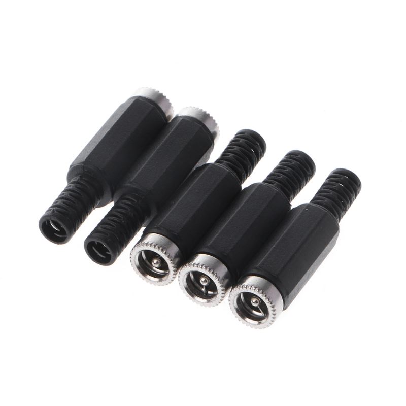 5 Pcs 2.1mm x 5.5mm Female DC Power Jack Adapter Connector B