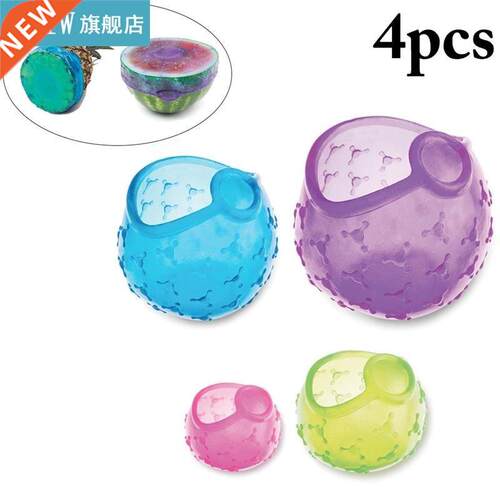 4pcs/set Silicone Stretch Lid Creative Reusable Silicone Foo