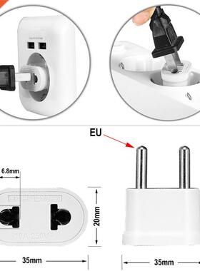 10pcs European EU KR Plug Adapter Converter China US to EU