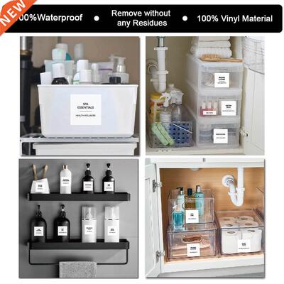 Bathroom Labels Stickers Name Stickers Shampoo Body Wash Con