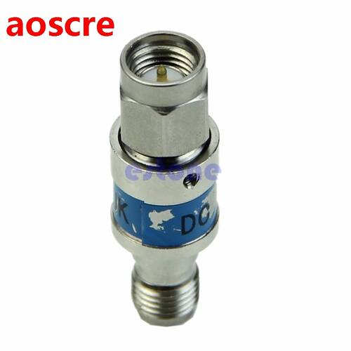 SMA male to female Stainless steel RF Coaxial DC block 6000M