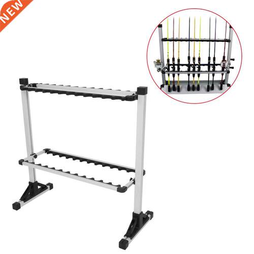 24 Slots Fishing Rod Rack Holder Professional Titanium Alloy