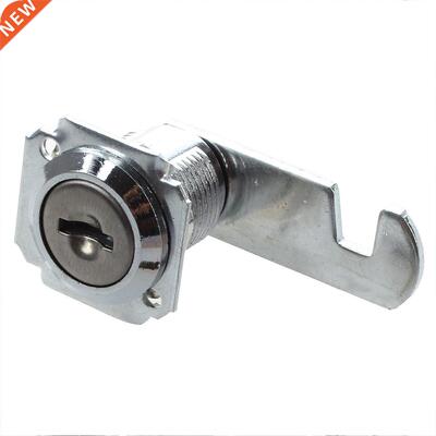 Cabinet 18.5mm Dia Male Thread Cam Lock Silver Tone with 2 K