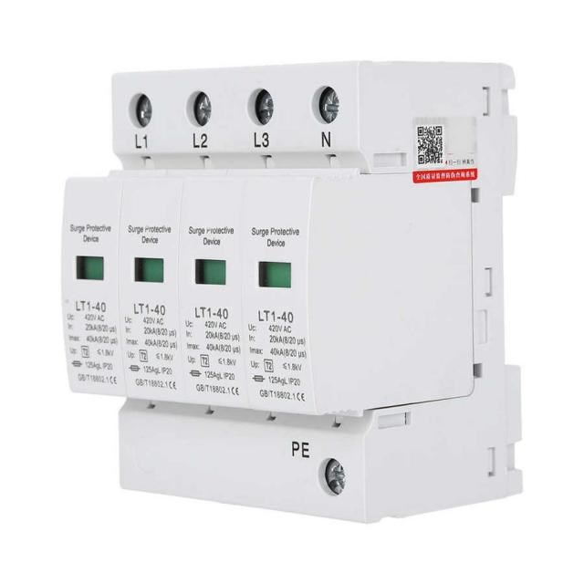 SPD Surge Protection Device White Arc Module 4P LT1 40 40ka