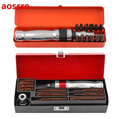12/13pcs Woodworking Impact Screwdriver with Storage Box Pro