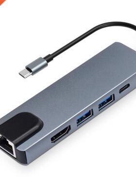 Hub Usb C 2 To HDMI-Compatible PD Charge 5 Ports Dock Statio