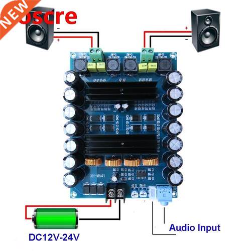 2*150W Audio High Power 2 channels TPA3116D2 Stereo amplifie