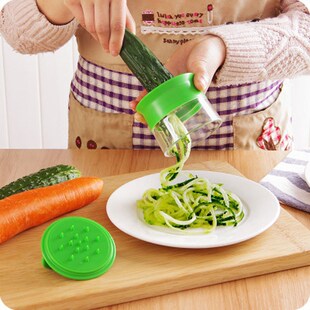 Carrot Cucumber Grater Spiral Blade Cutter Vegetable Fruit S