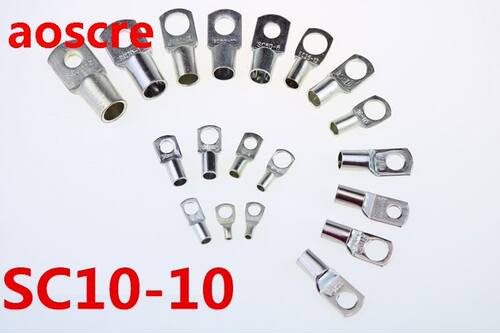 SC 10-10 10mm2 10mm Bolt Hole Tinned Copper Cable lugs Batte