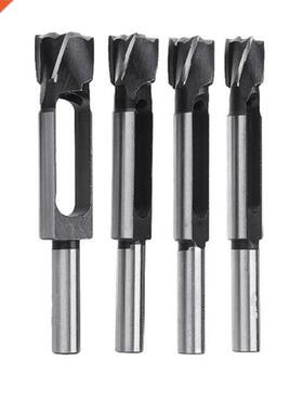 4 Pcs/Set Tenon Dowel Plug Cutter Maker Tapered Snug Plug Cu
