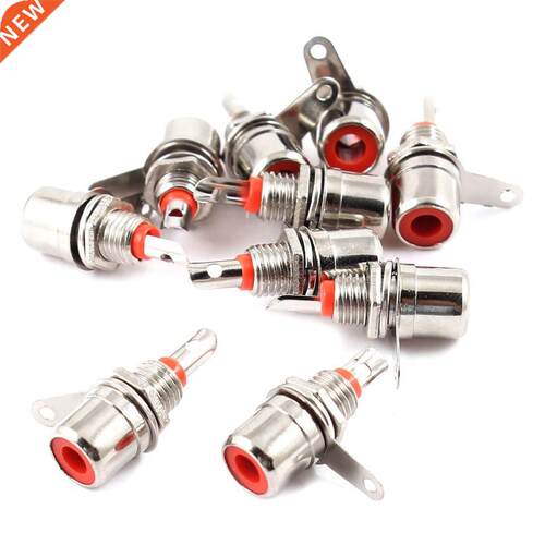 RCA Phono Chassis Panel Mount RCA Female Connector Socket 10