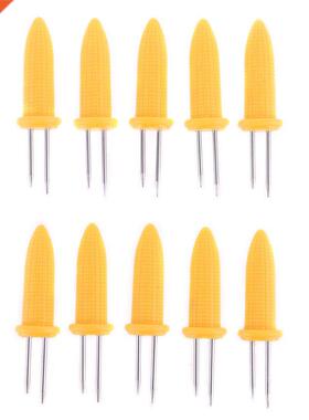 Corn on the Cob Holders Set for Skewers BBQ Twin Prong Sweet