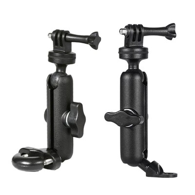 Motorcycle Bike Camera Holder Handlebar Rearview Mirror Moun