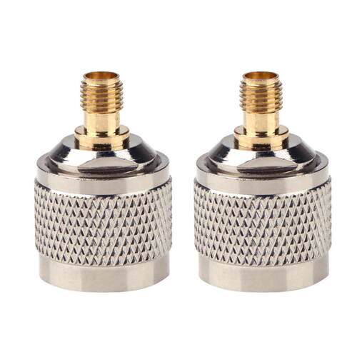 2pcs N Male to SMA Female RF Coaxial Cable Adapter Jack Conn