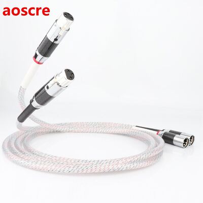 High Quality Pair Nordost Valhalla 7N silver plated audio in