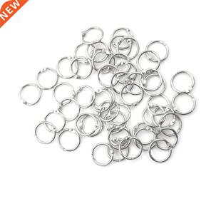 50Pcs Metal Ring Binder Staple Book Binder Albums Loose-leaf