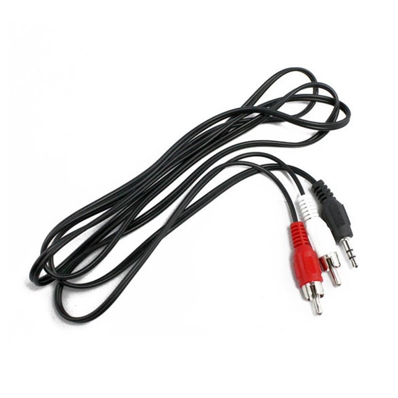 1.5M 3.5mm Male Jack to AV RCA Male Audio Y Adapter Cable M/