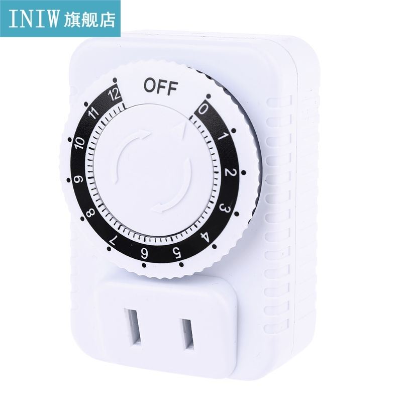 AC 110V 12 Hour Mechanical Plug Switch Timer Socket for Home