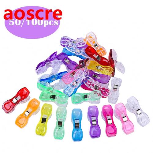 50/100 PCS Sewing Clips Edge Clip Fa Clamps Plastic Cli
