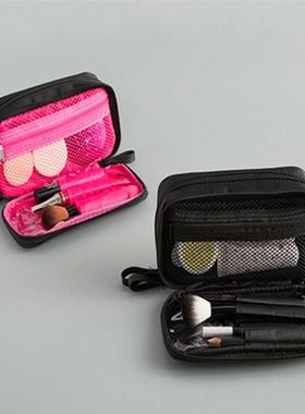 Double layer Travel Nylon beauty makeup bags water-proof cos