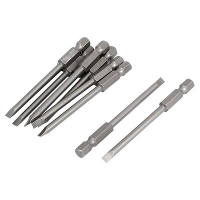 1/4inch Hex Shank 4.0mm Tip Width Slotted Screwdriver Bits 1