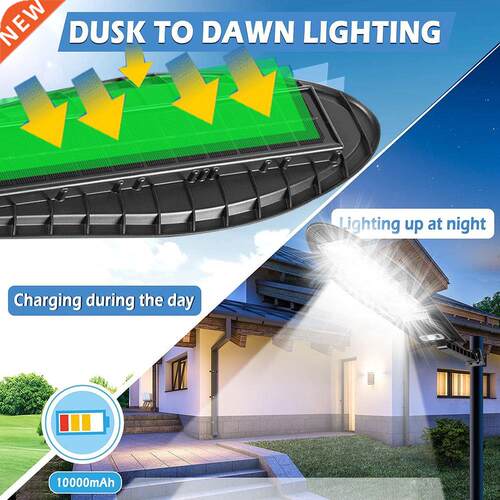 1000000LM Powerful Solar Lamp Outdoor IP65 Waterproof 500㎡