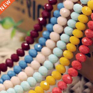 BEAUCHAMP 4*3mm Crystal Beads Rondelle Faceted Mix Color Jew