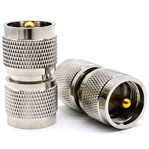 2PCS N Male to UHF Male PL-259 PL259 Connector RF Coaxial Ad