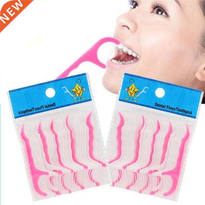 100Pcs/Lot Disposable Dental Flosser Interdental Brush Teeth