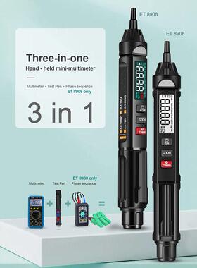 ET8908 Digital Multimeter Auto Intelligent Sensor Pen Tester