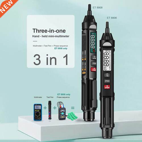 ET8908 Digital Multimeter Auto Intelligent Sensor Pen Tester
