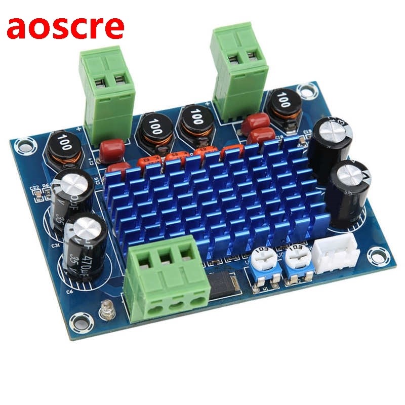 High Power Digital Amplifier XH-M572 DC 8-28V Input 120W Out