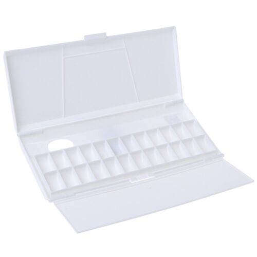 Watercolor Paint Palette 24 Grid Professional Art Plastic Pa