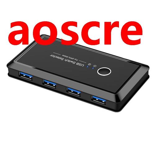 KVM Switch USB 3.0 Switch Selector 2 Port PC Sharing 4 Devic