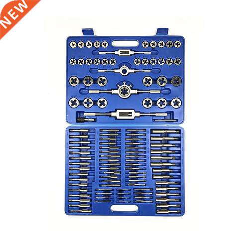 110pcs Metric Tap & Die Kits M3~M12 Straight Flute Hand