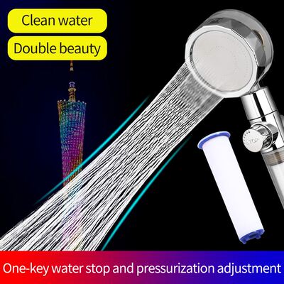 New 2021 Dropshipping Propeller Driven Shower Head with Stop